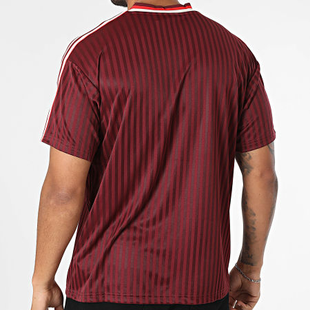 Adidas Originals - Tee Shirt A Bandes FC Bayern JF0595 Bordeaux