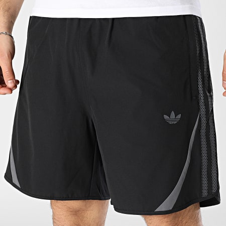 Adidas Originals - Short Jogging A Bandes Supernova JD0053 Noir
