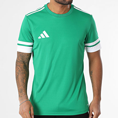 Adidas Sportswear - Tee Shirt A Bandes SQUA25 Jersey JN7485 Vert Blanc