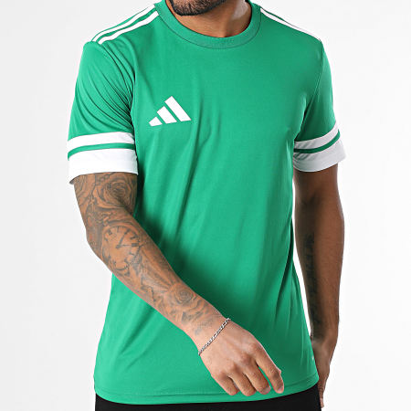 Adidas Sportswear - Tee Shirt A Bandes SQUA25 Jersey JN7485 Vert Blanc