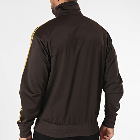 Adidas Originals - Veste Zippée A Bandes Firebird JZ4101 Marron Camel