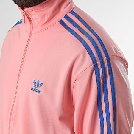Adidas Originals - Veste Zippée A Bandes Firebird JZ4098 Rose Bleu Roi