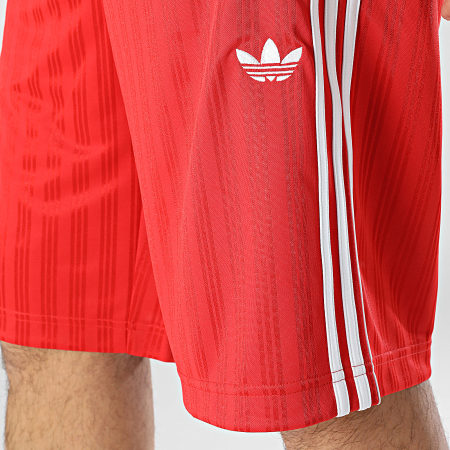 Adidas Originals - Short Jogging A Bandes Poly JP1032 Rouge