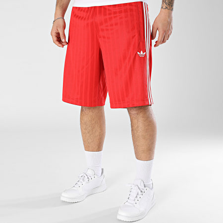 Adidas Originals - Short Jogging A Bandes Poly JP1032 Rouge