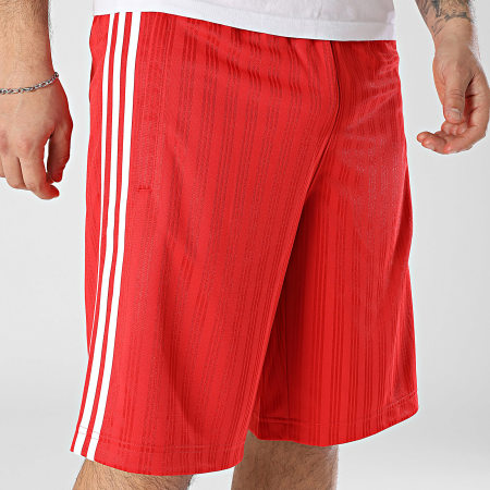 Adidas Originals - Short Jogging A Bandes Poly JP1032 Rouge