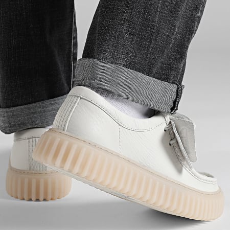 Clarks - Chaussures Torhill Lo White Leather