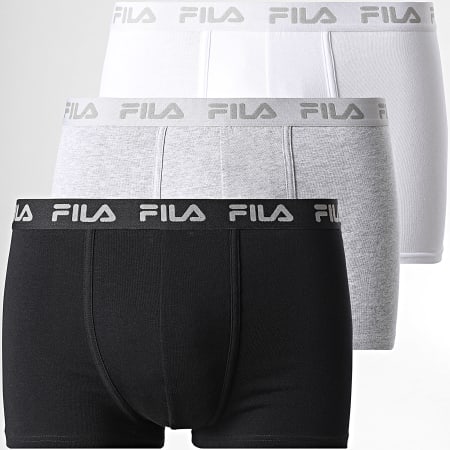 Classic Series - Lot De 3 Boxers FU5004 Noir Gris Chiné Blanc
