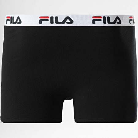 Fila - Lot De 2 Boxers FU5040 Noir Gris Chiné