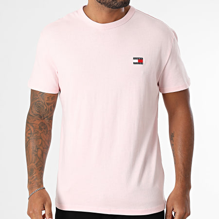 Tommy Jeans - Tee Shirt Badge 0322 Rose Clair