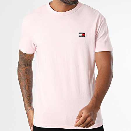 Tommy Jeans - Tee Shirt Badge 0322 Rose Clair