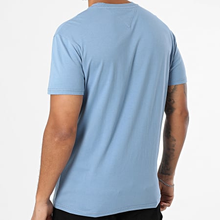 Tommy Jeans - Tee Shirt Linear Logo 0744 Bleu Clair