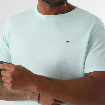 Tommy Jeans - Tee Shirt Tjm Xslim Jersey 4411 Turquoise Clair