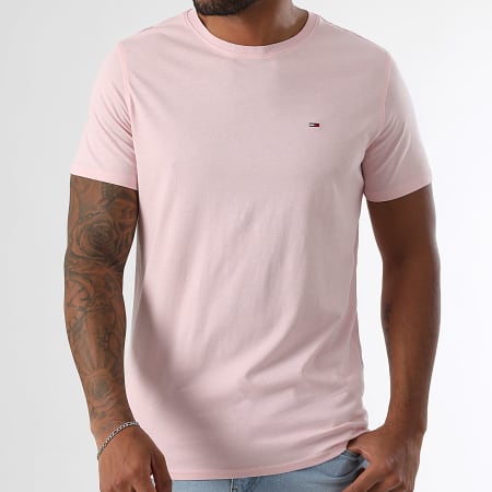 Tommy Jeans - Tee Shirt Tjm Xslim Jersey 4411 Rose
