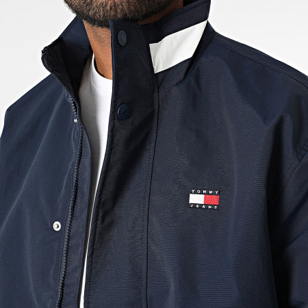 Tommy Jeans - Veste Zippée DNA Collar Essential 0900 Bleu Marine