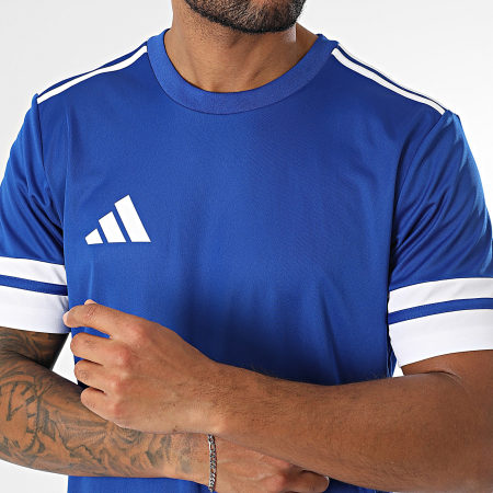 Adidas Sportswear - Ensemble Tee Shirt Et Short Jogging A Bandes SQUA25 Jersey JG5826 JH3405 Bleu Roi