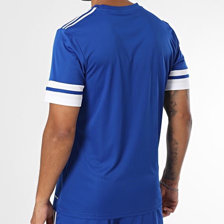 Adidas Sportswear - Ensemble Tee Shirt Et Short Jogging A Bandes SQUA25 Jersey JG5826 JH3405 Bleu Roi
