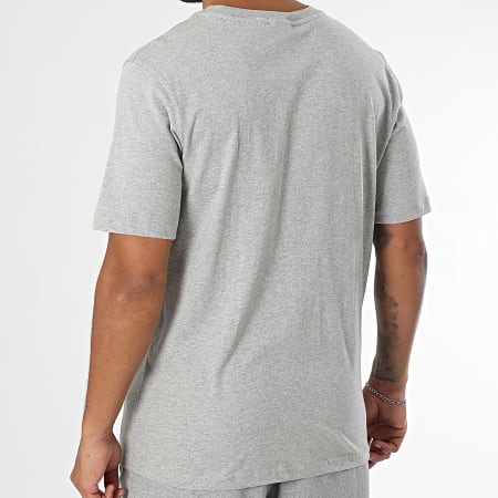 Adidas Originals - Ensemble Tee Shirt Et Short Jogging Trefoil Essential JC9988 IY8517 Gris Chiné