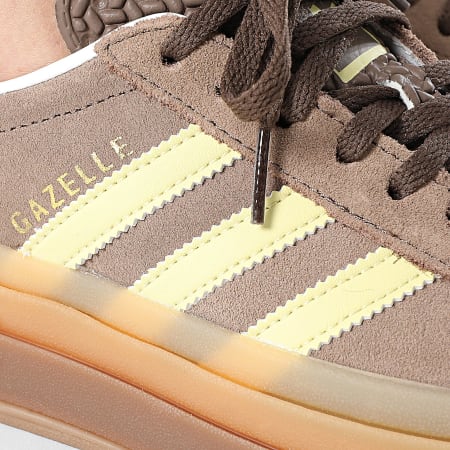 Adidas Originals - Baskets Femme Gazelle Bold W JI2697 Earth Strata Powder Yellow Footwear White