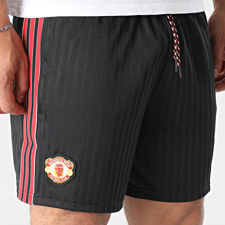 Adidas Originals - Short Jogging Manchester United FC Icon JF0356 Noir Rouge