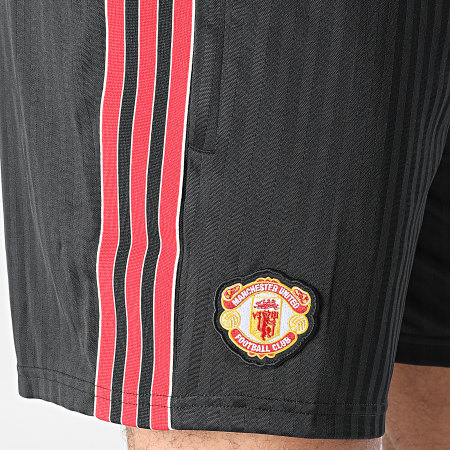 Adidas Originals - Short Jogging Manchester United FC Icon JF0356 Noir Rouge
