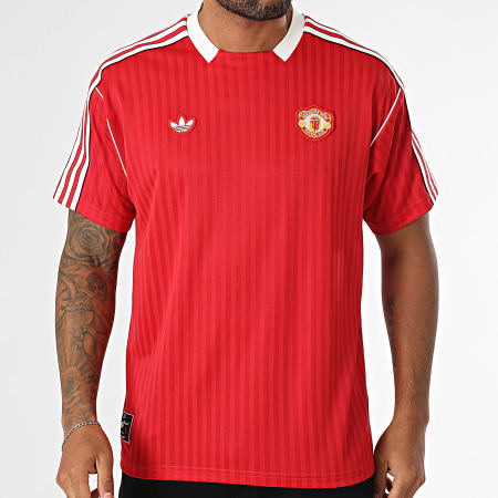 Adidas Originals - Tee Shirt A Bandes MUFC JF0386 Rouge Blanc