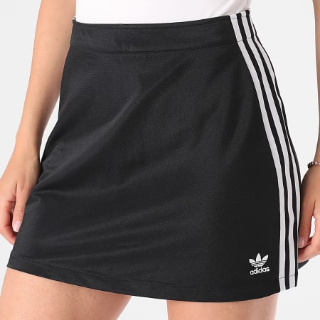 Adidas Originals - Jupe Jogging A Bandes Femme 3 Stripes Mini JD0281 Noir