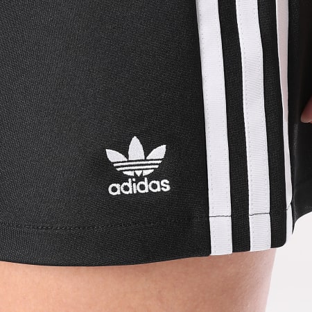 Adidas Originals - Jupe Jogging A Bandes Femme 3 Stripes Mini JD0281 Noir