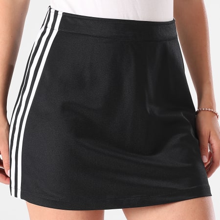 Adidas Originals - Jupe Jogging A Bandes Femme 3 Stripes Mini JD0281 Noir