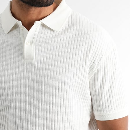 LBO - Polo Manches Courtes Texturé 3799 Blanc