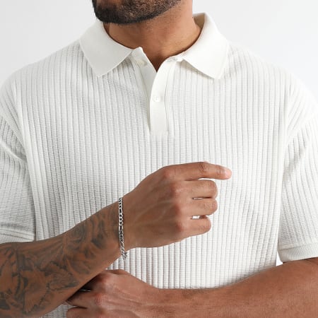 LBO - Polo Manches Courtes Texturé 3799 Blanc