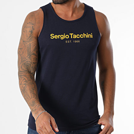 Sergio Tacchini - Débardeur Goblin 41072 Bleu Marine