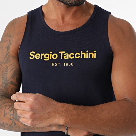 Sergio Tacchini - Débardeur Goblin 41072 Bleu Marine