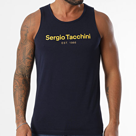 Sergio Tacchini - Débardeur Goblin 41072 Bleu Marine