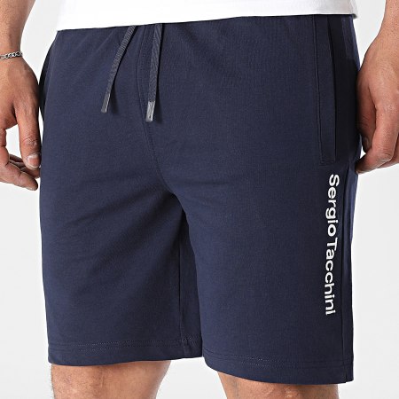 Short Sergio Tachini Avocado Bleu Marine en vente chez DM'Sports