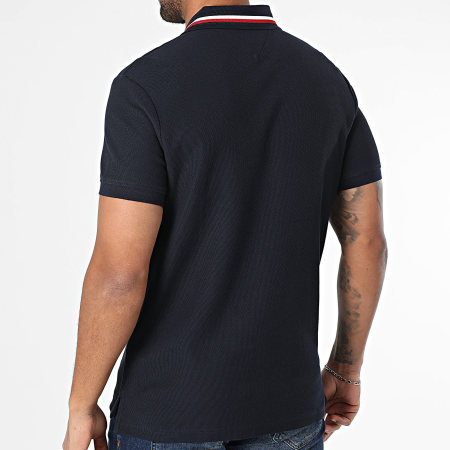 Tommy Hilfiger - Polo Manches Courtes Collar 8484 Bleu Marine