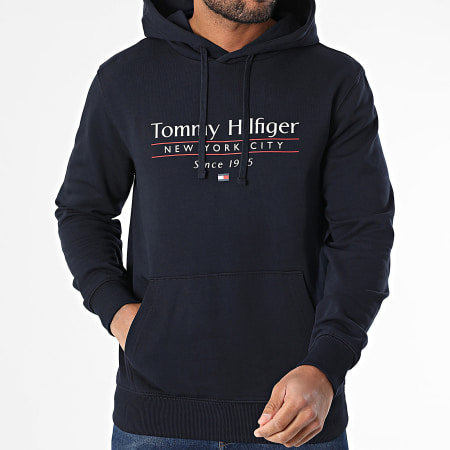 Tommy Hilfiger - Sweat Capuche Center Stack 8672 Bleu Marine
