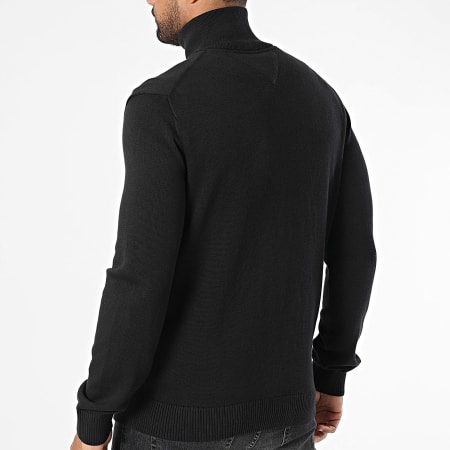 Tommy Jeans - Cardigan Zippé Slim Linear 1301 Noir