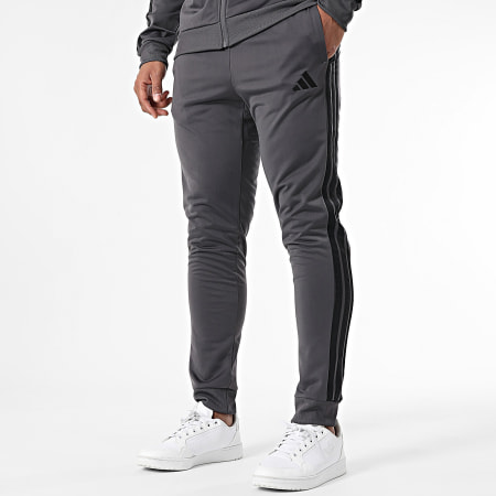 Adidas Sportswear - Ensemble De Survetement A Bandes 3 Stripes JI8856 Gris Anthracite