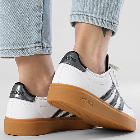 Adidas Sportswear - Baskets Femme Grand Court 2.0 JH8683 Clear Pink Better Scarlet Core Black