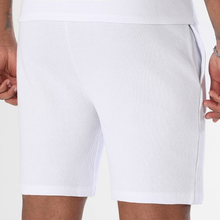 BOSS - Short Jogging Waffle 50535884 Blanc