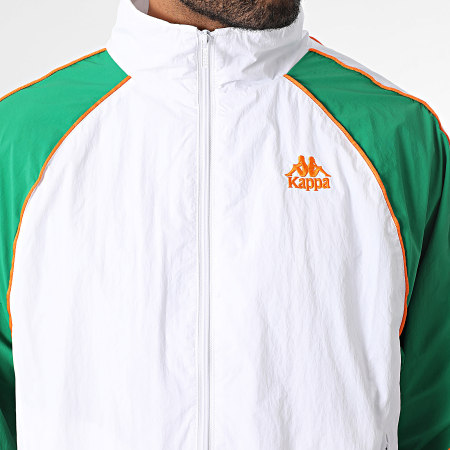 Kappa - Chaqueta con Cremallera Oversize Banda Nucio 321V4NW Blanco Verde