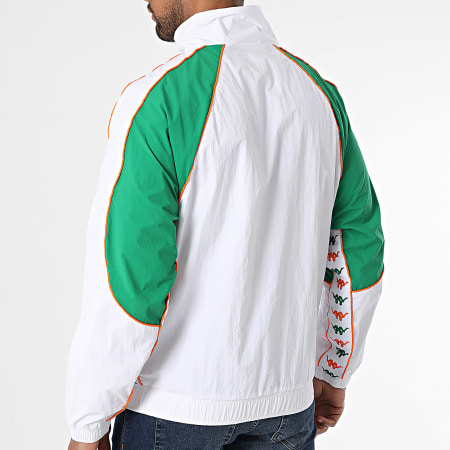 Kappa - Chaqueta con Cremallera Oversize Banda Nucio 321V4NW Blanco Verde