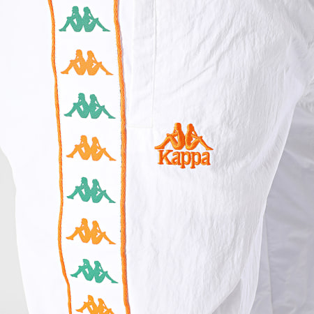 Kappa - Pantalon Jogging A Bandes Regular Fit Banda Neldo 341T53W Blanc