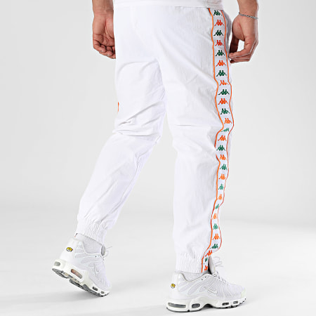 Kappa - Pantalon Jogging A Bandes Regular Fit Banda Neldo 341T53W Blanc