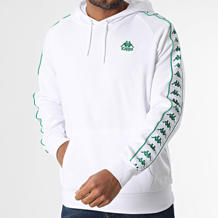 Kappa - Sudadera Con Capucha Banda Madison 351S2KW Blanco