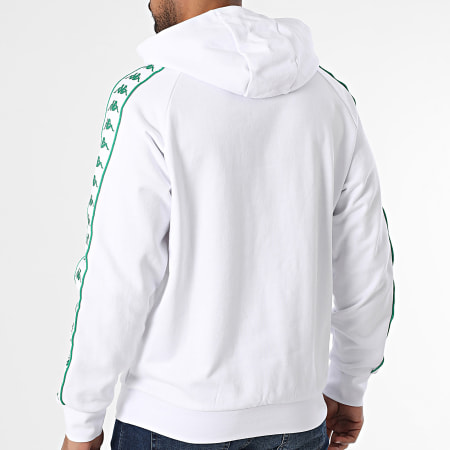 Kappa - Sudadera Con Capucha Banda Madison 351S2KW Blanco