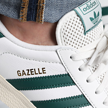 Adidas Originals - Baskets Gazelle JH5397 Core White Core Green Cream White