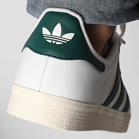 Adidas Originals - Baskets Gazelle JH5397 Core White Core Green Cream White