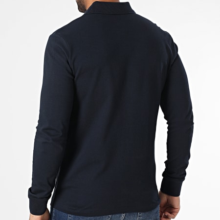 BOSS - Polo Manches Longues Passerby 50507704 Bleu Marine