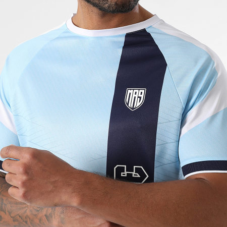 MA9 Mafia Nueve - Ensemble Tee Shirt Et Short Jogging Nitro Tape Blue